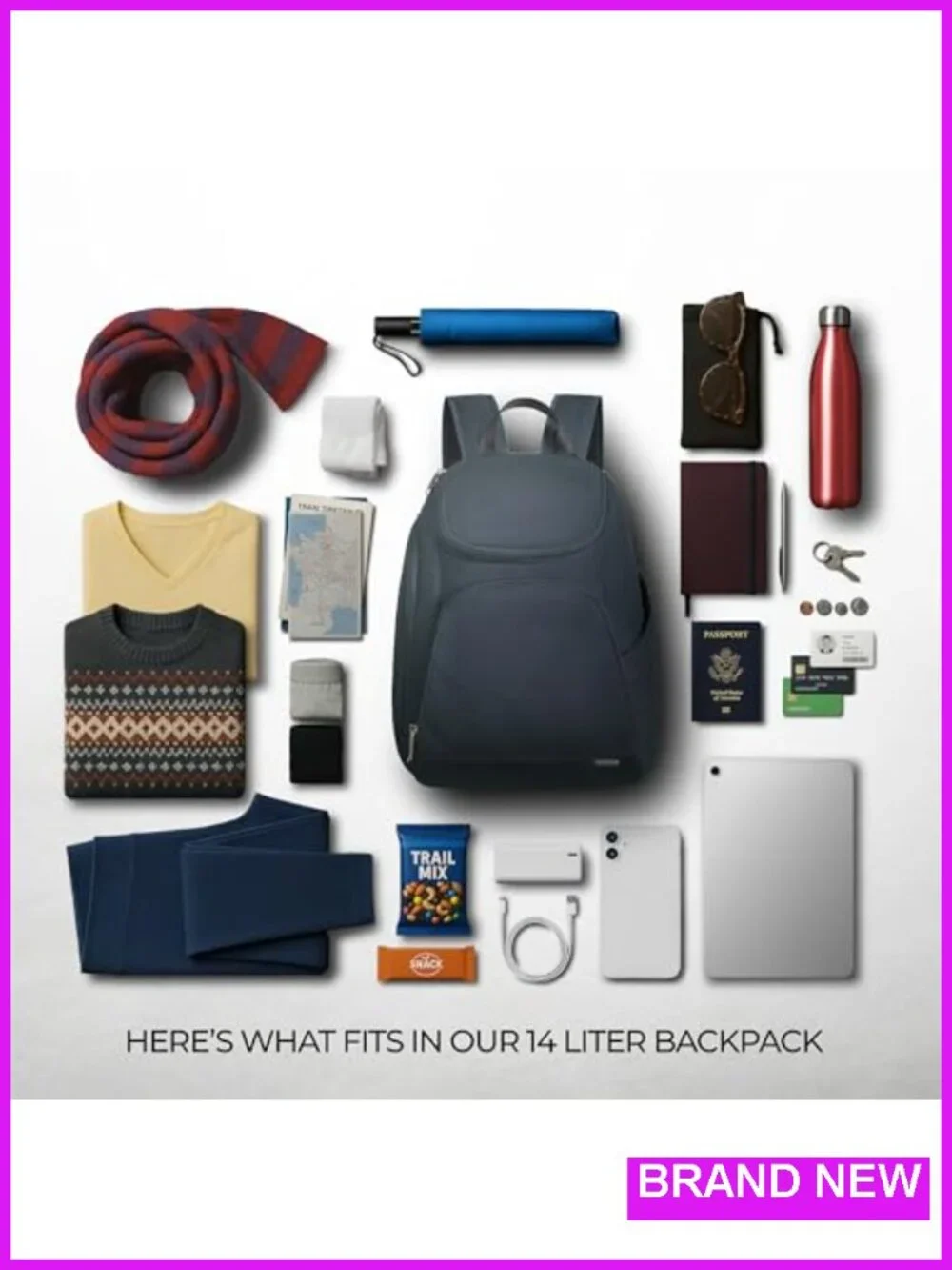 Anti-Theft Classic Backpack with RFID Blocking, Fits 13